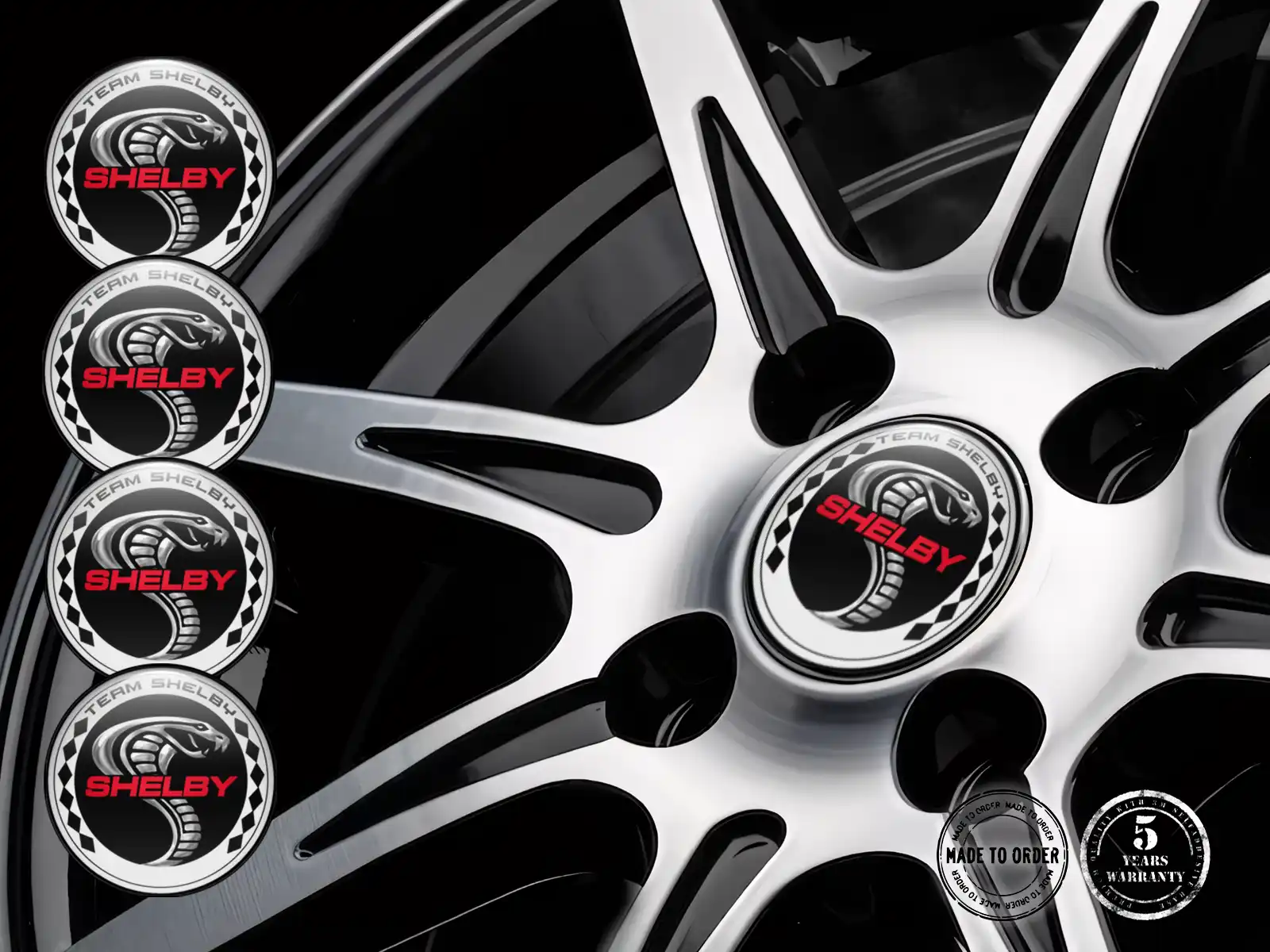 Shelby Silikonaufkleber Logo Luxus Raddekoration
